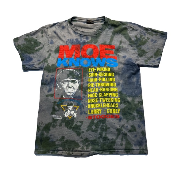 3 Stooges Custom Tie Dye Tee - Picture 1 of 3